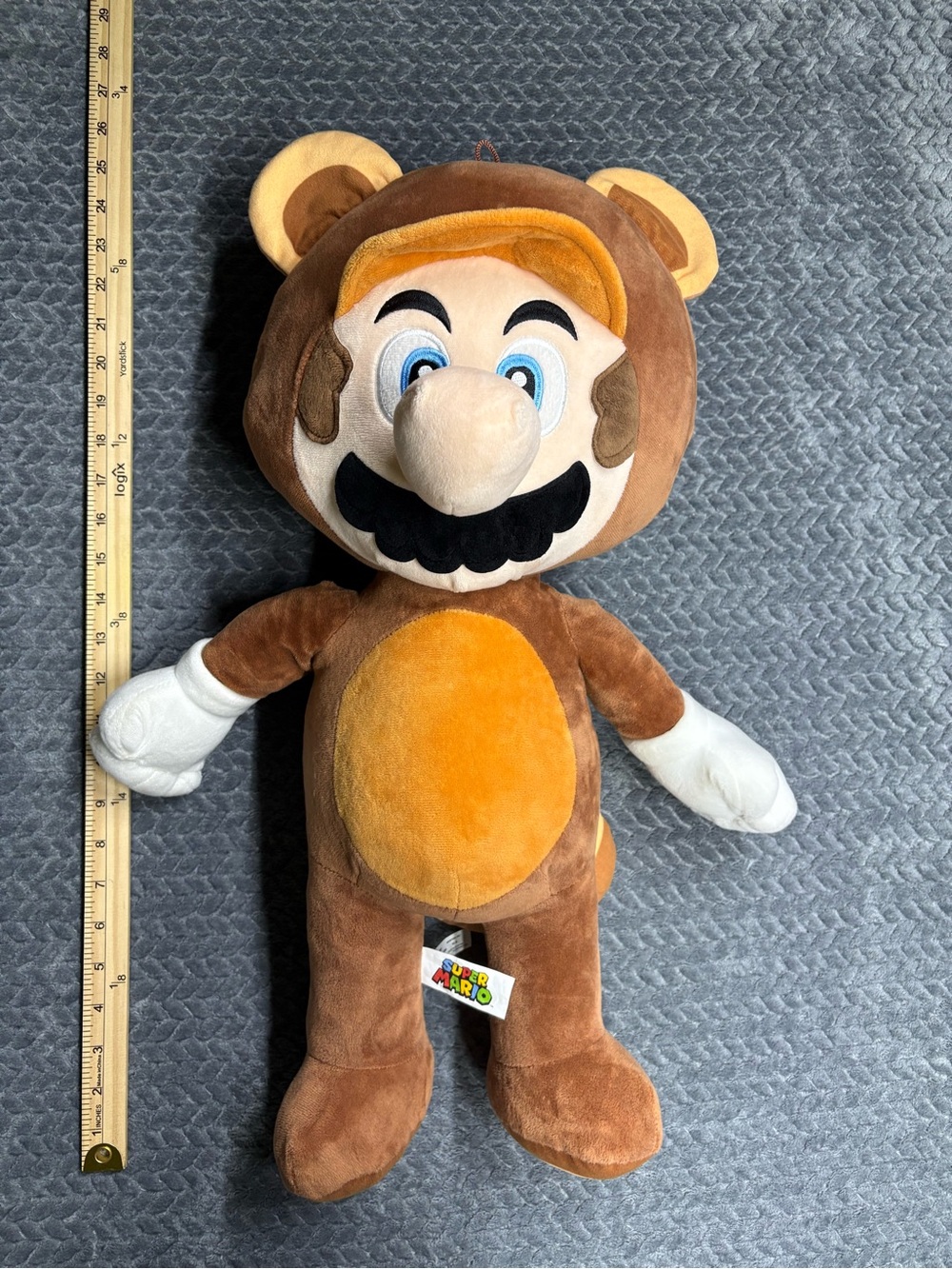 Nintendo Brown and Orange Tanooki Mario Plush